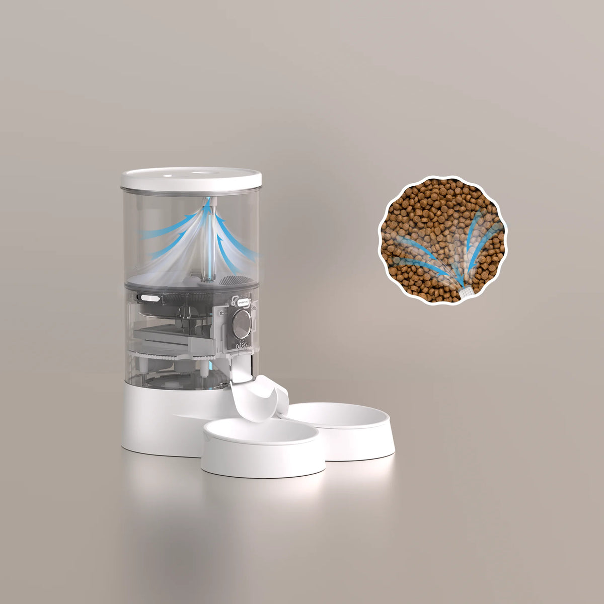 Double Bowl Automatic Feeder