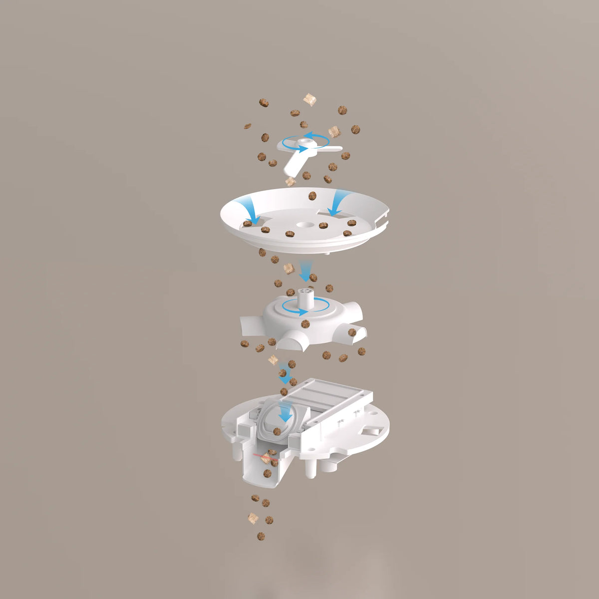 Double Bowl Automatic Feeder
